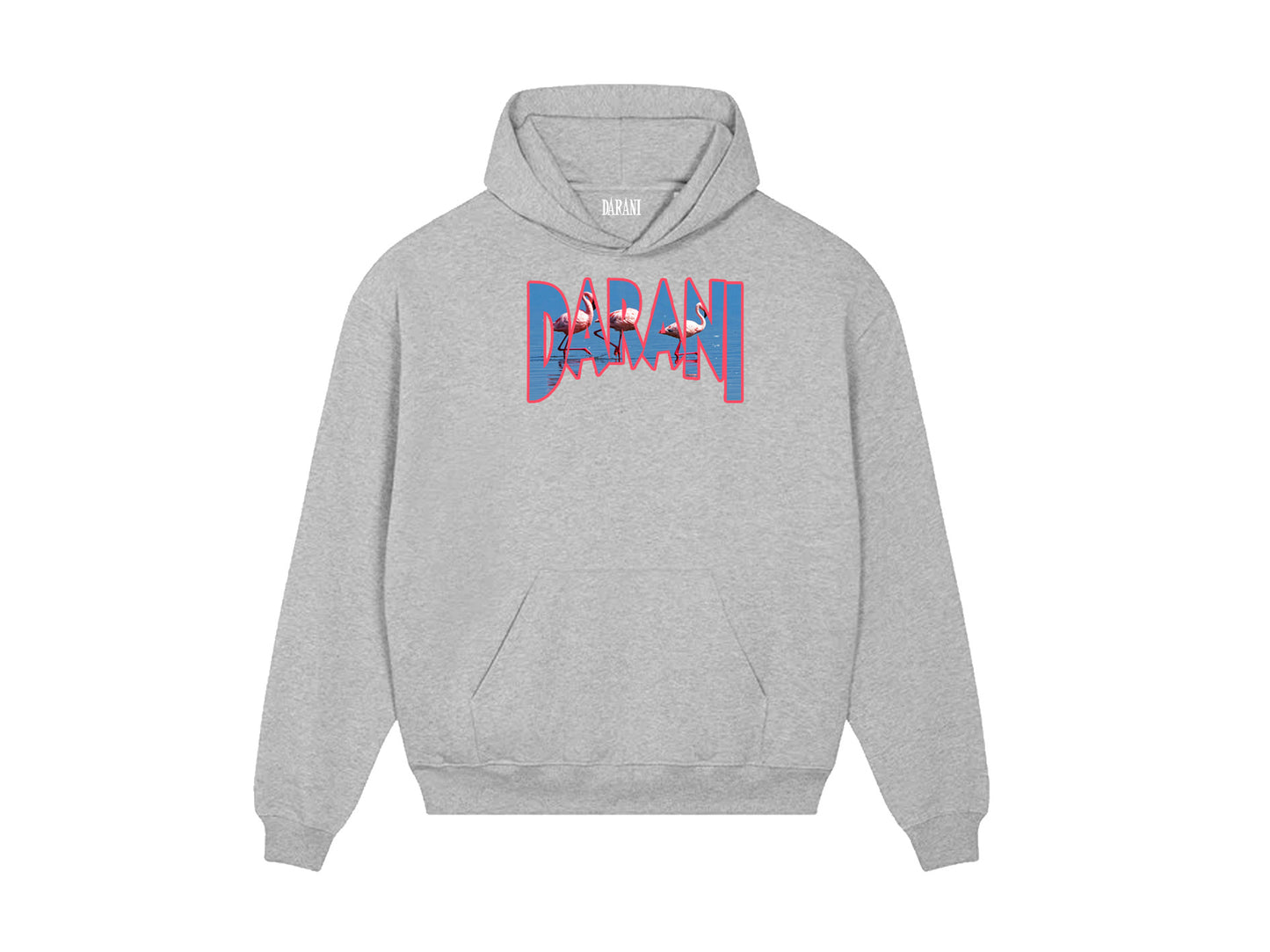 FLAMINGO HOODY GREY MARL