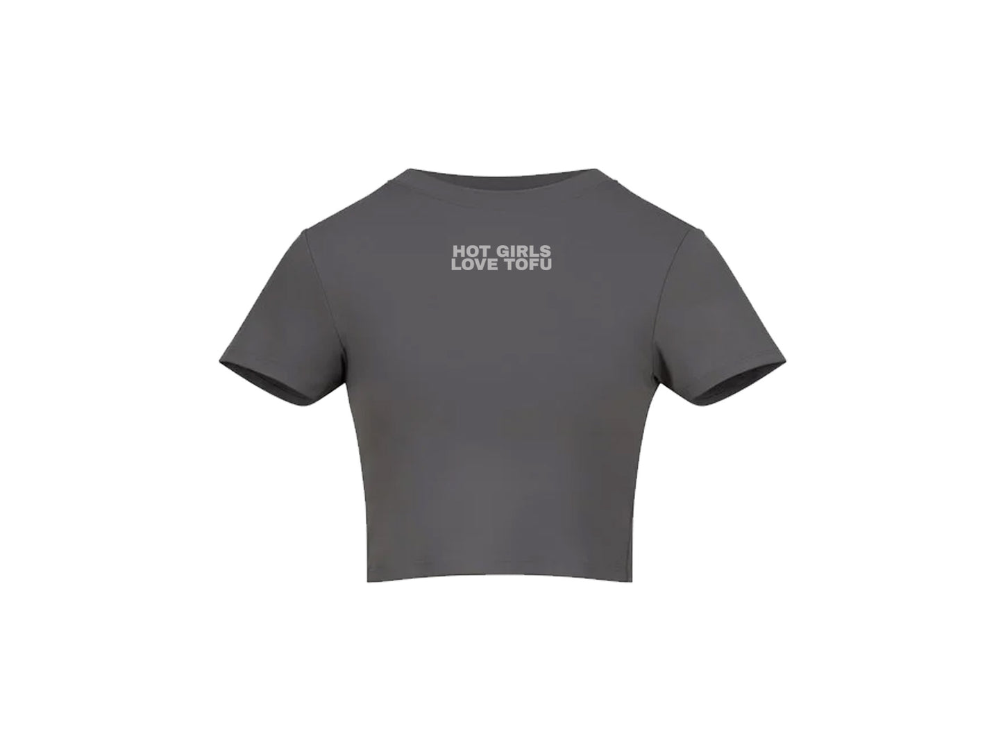 EAT WITH EBS TOFU BABY TEE GREY