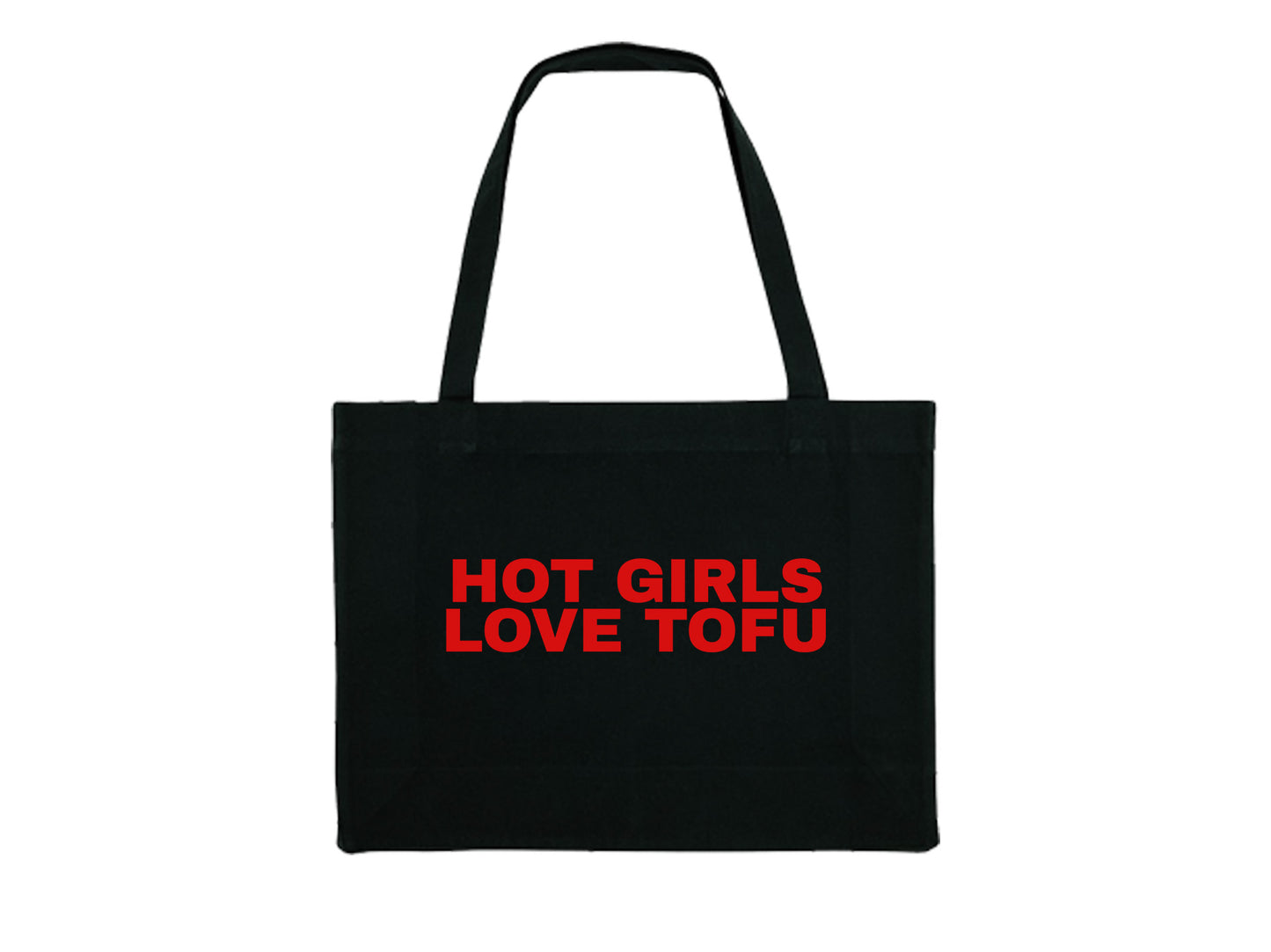 EAT WITH EBS TOFU TOTE BAG BLACK