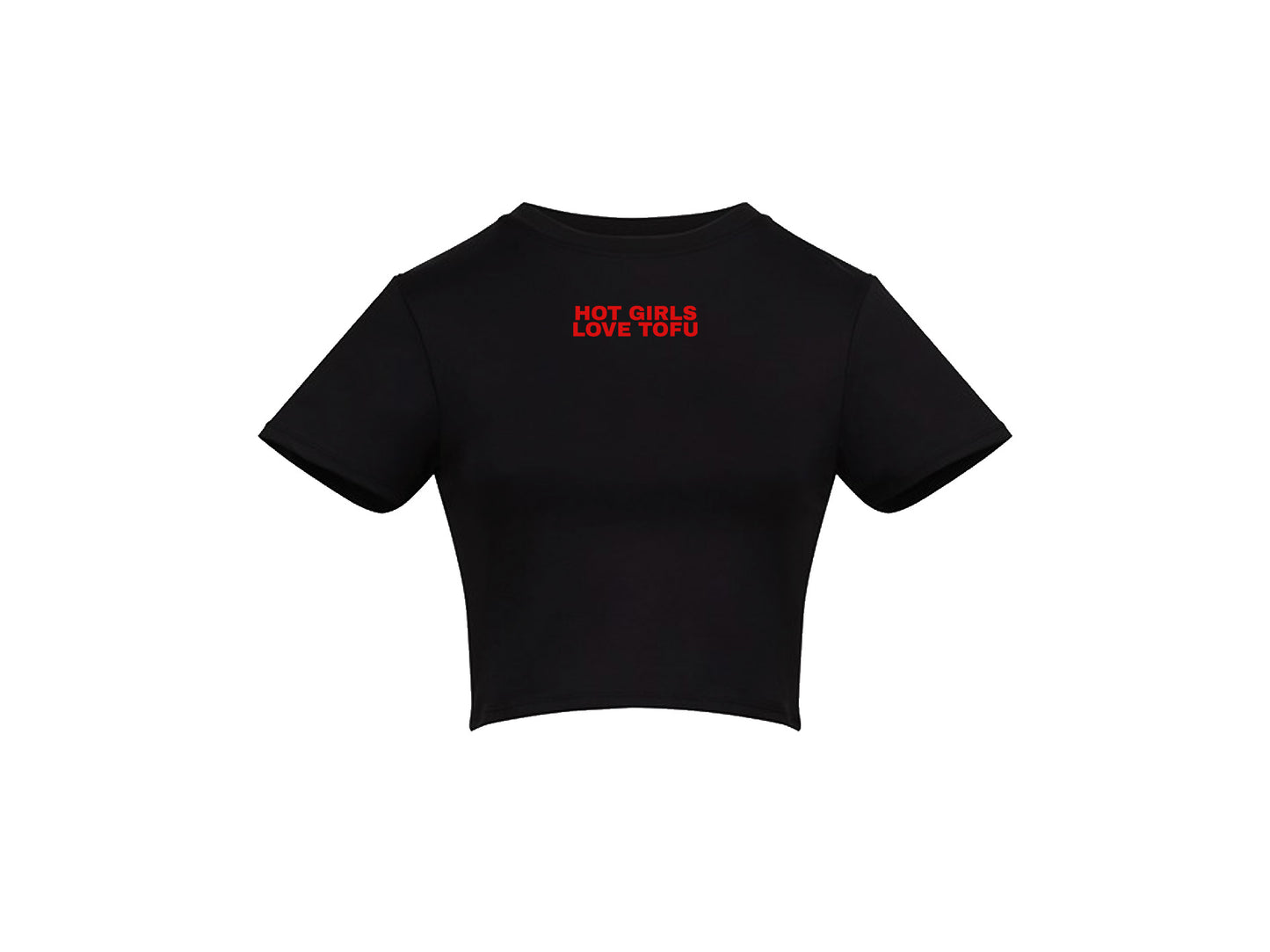 EAT WITH EBS TOFU BABY TEE BLACK