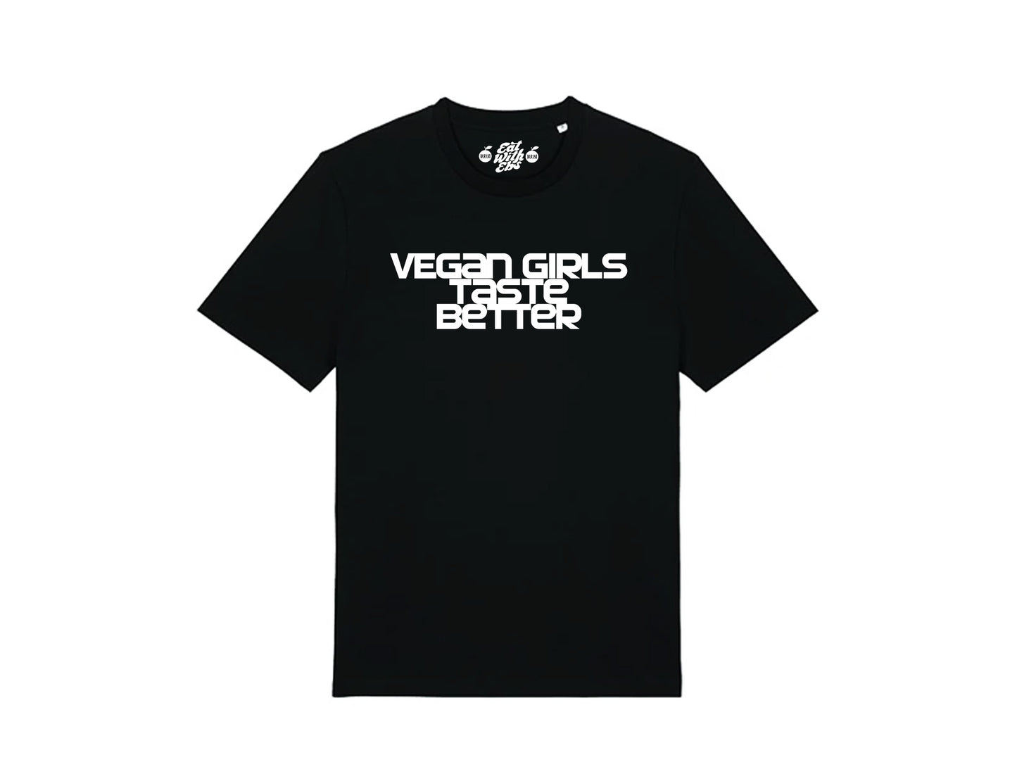 EAT WITH EBS VGTB SLOGAN TEE BLACK