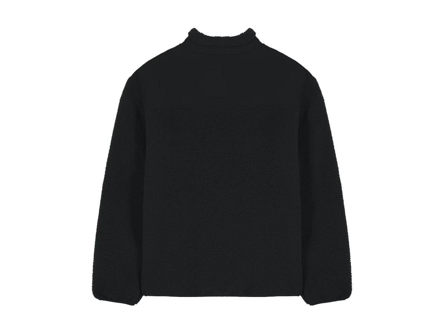 BLKOUT FLOCK PRINT SHERPA FLEECE BLACK