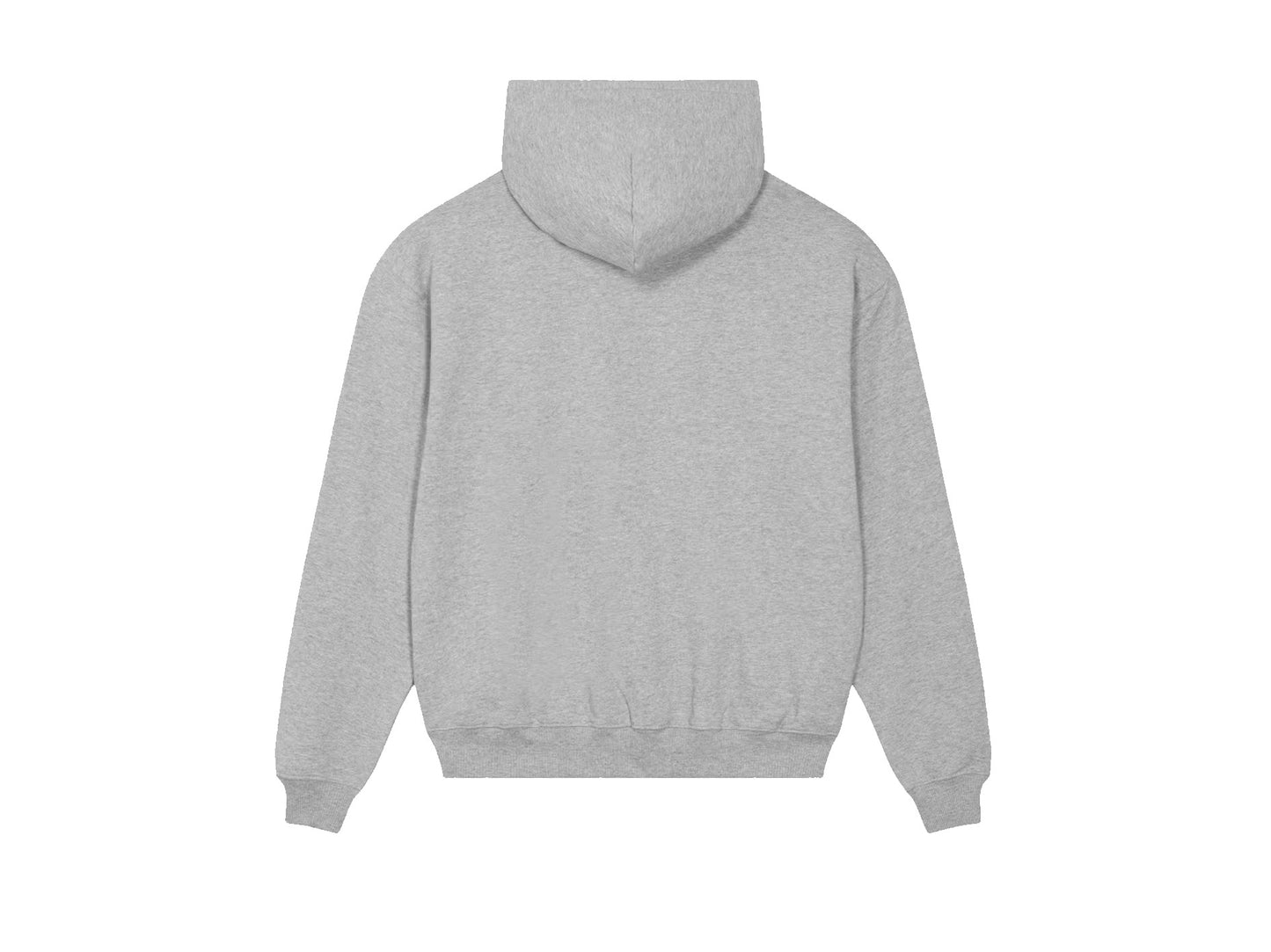 PINK FISH HOODY GREY MARL