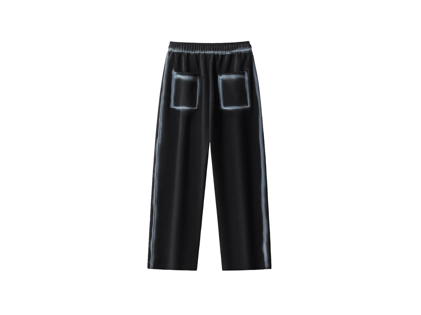 SHADOW LOGO TRACKSUIT BOTTOMS BLACK