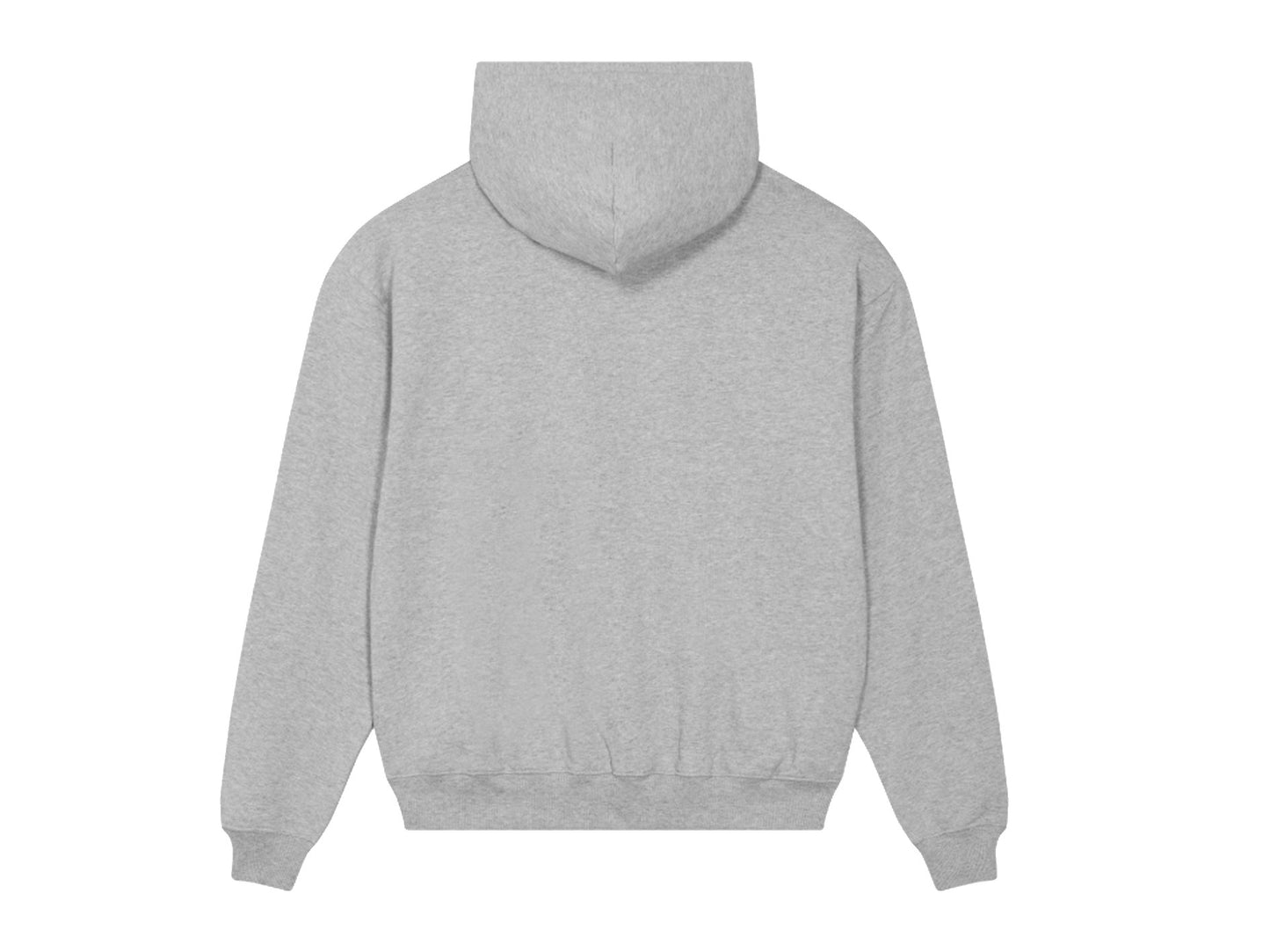 OLD GREEN FONT HOODY GREY MARL