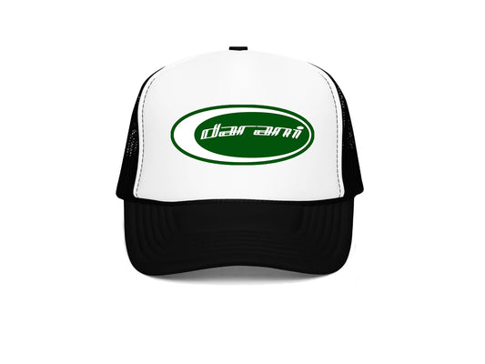 OVAL RACING LOGO TRUCKER CAP BLACK/WHITE