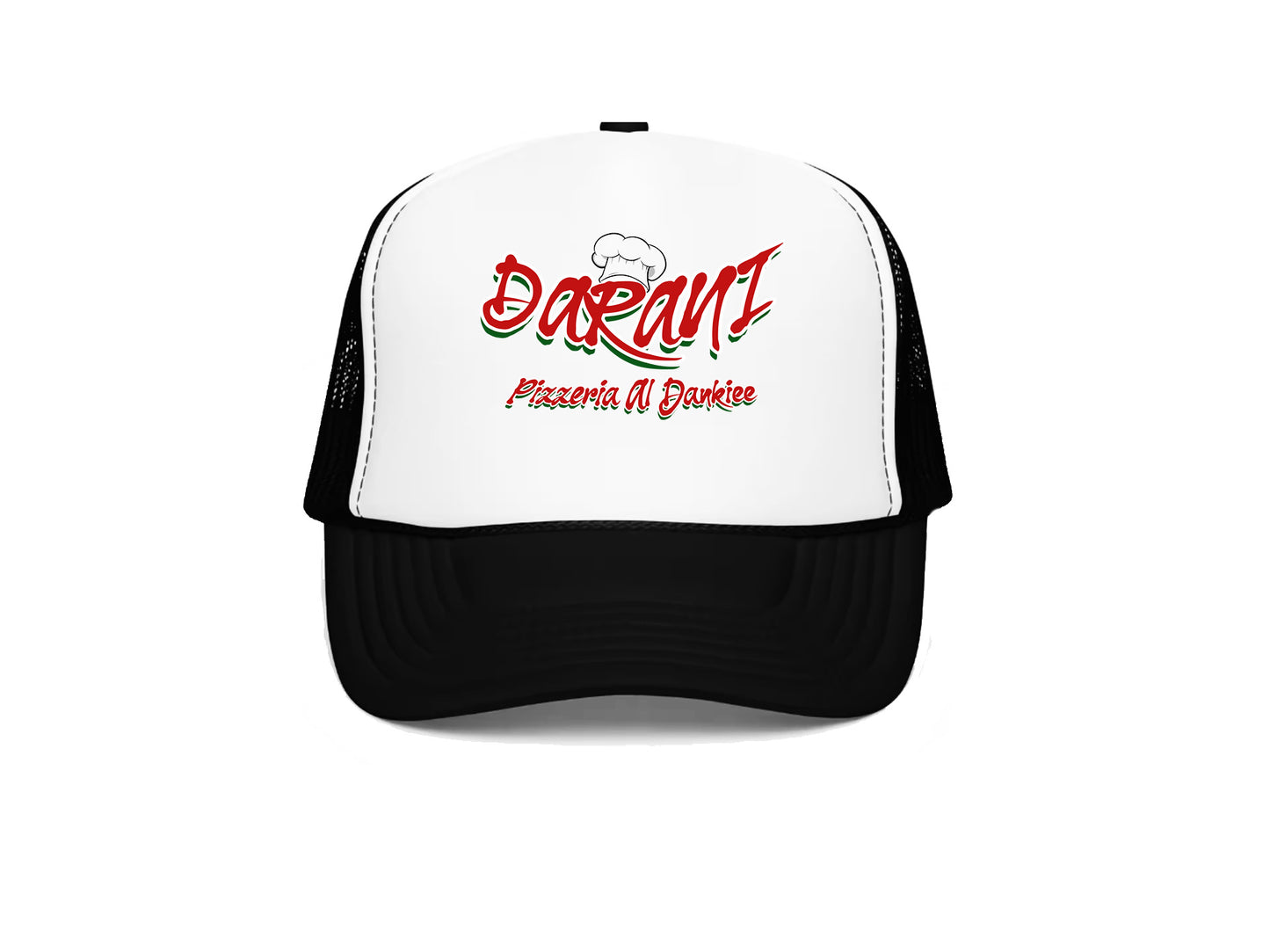 PIZZERIA AL DANKIEE TRUCKER CAP BLACK/WHITE