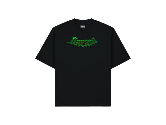 GREEN HIGHLIGHTER GRAPHIC TEE BLACK *NEW FIT*