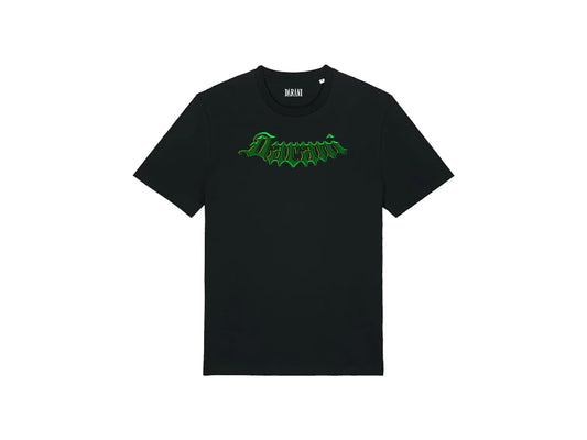 GREEN HIGHLIGHTER GRAPHIC TEE BLACK