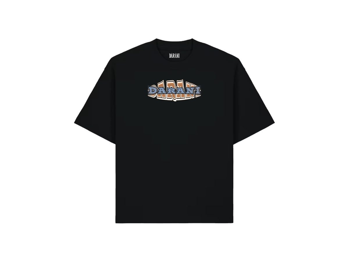 OVAL GRAPHIC TEE BLACK *NEW FIT*