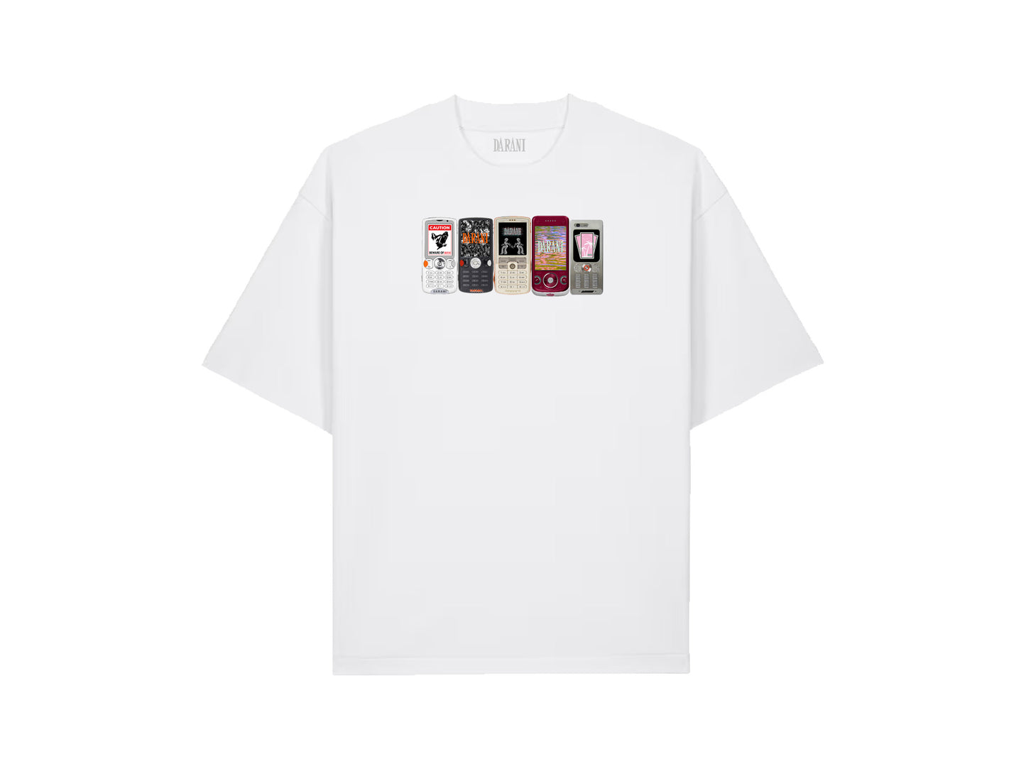 SCREENSAVER V1 WHITE TEE *NEW FIT*