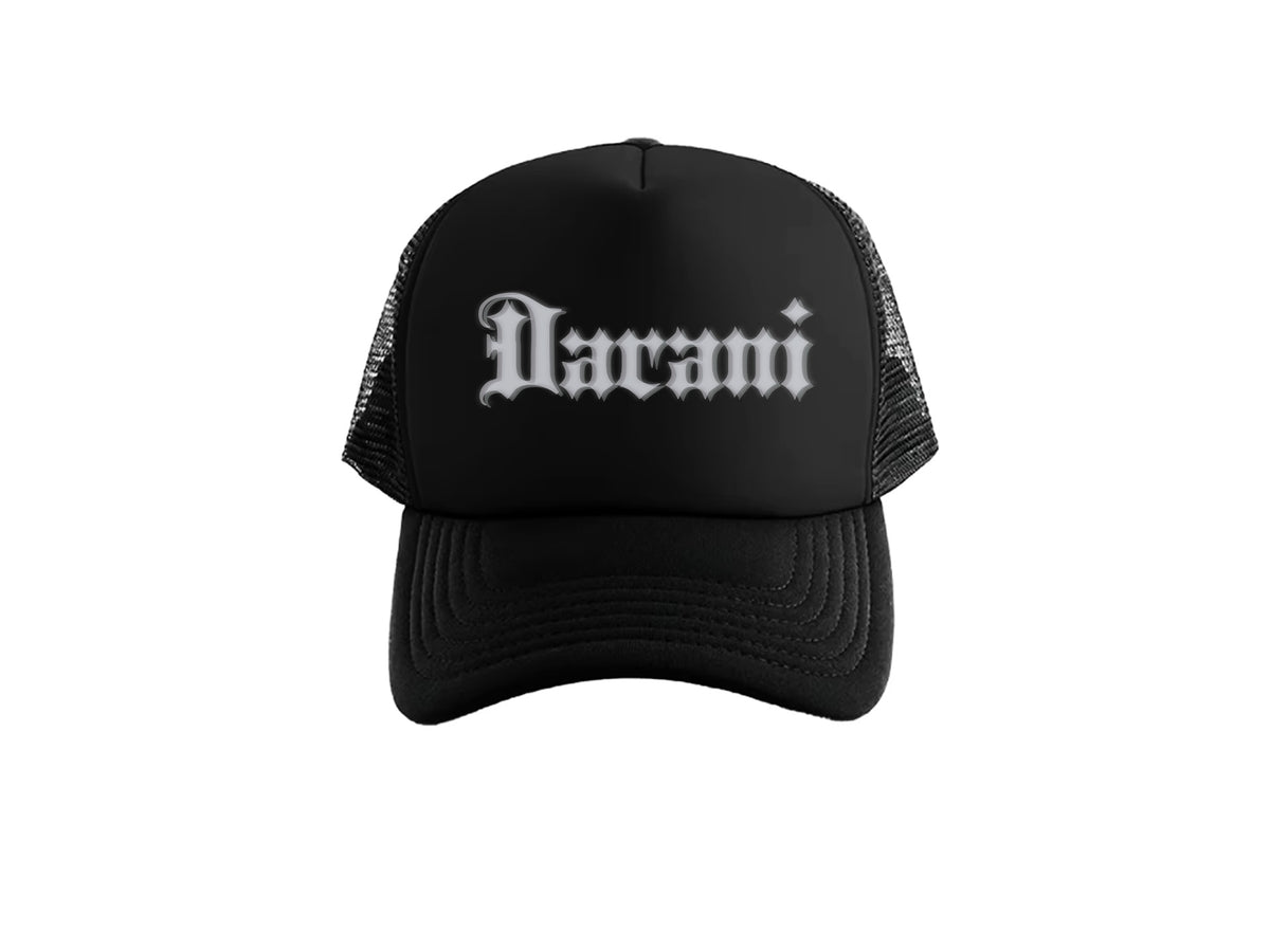 SHADOW LOGO TRUCKER CAP BLACK